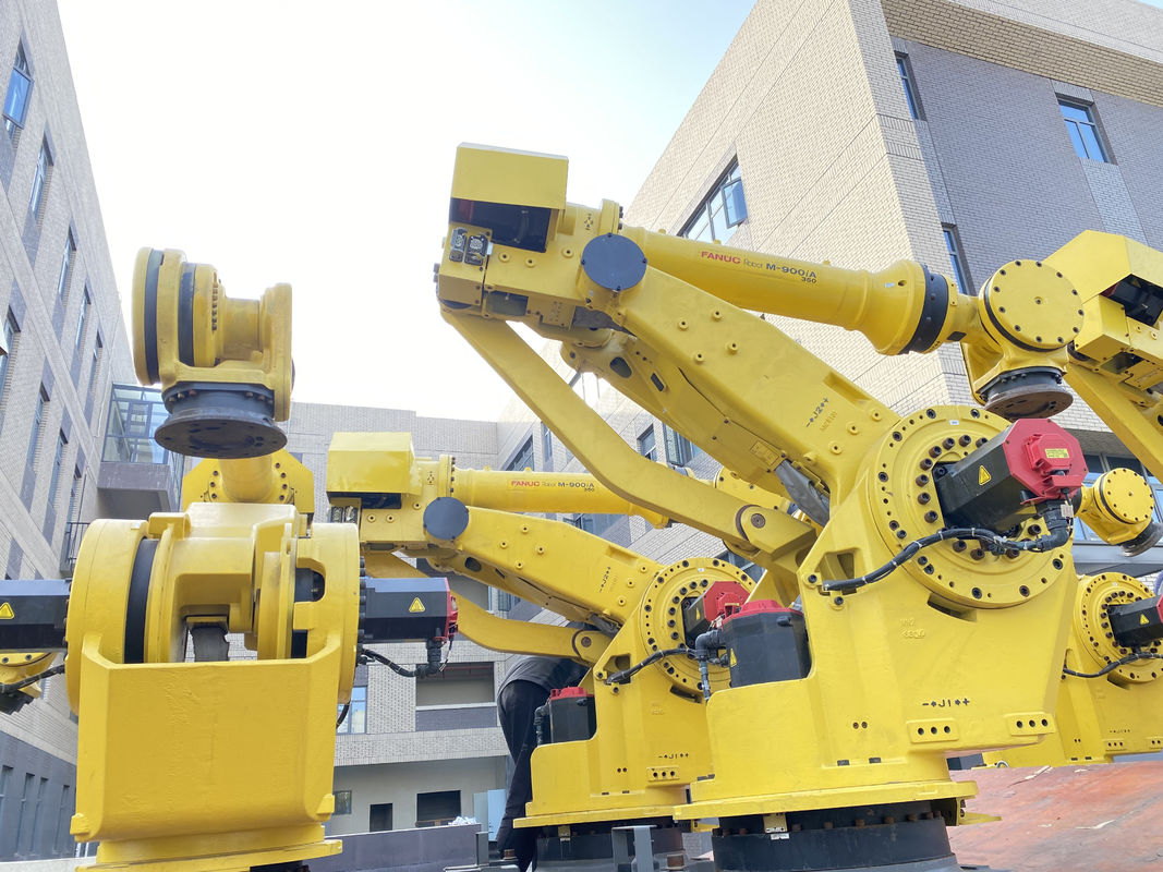Fanuc M-900iA 350 Использованные роботы 6 Осей 2655mm Reach R30iA Контроллер Идеально подходит для паллетки и многого другого